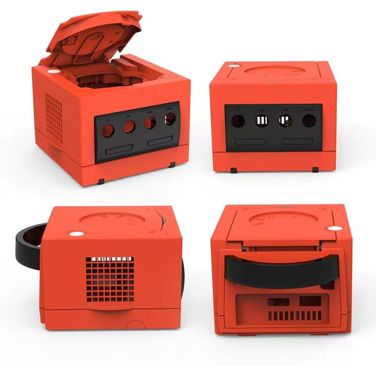 Gamecube Full Replacement Console Shell Housing Orange and Black