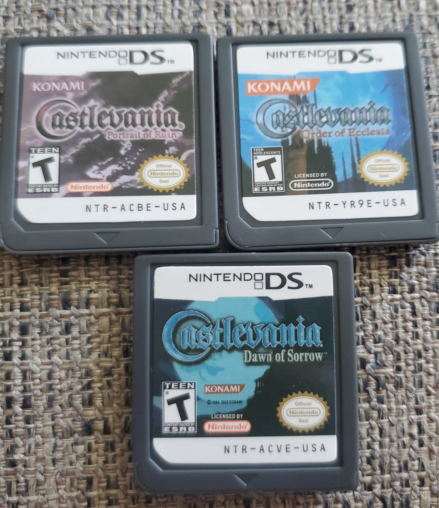 Nintendo DS Video Game Cartridge Collection
