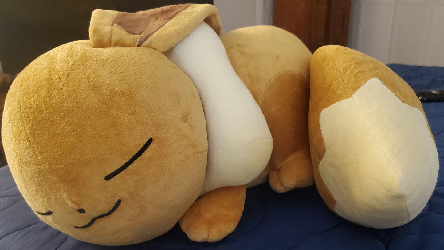 Pokemon Center Eevee Sleeper Plush Eeveelutions Plush Rare Authentic