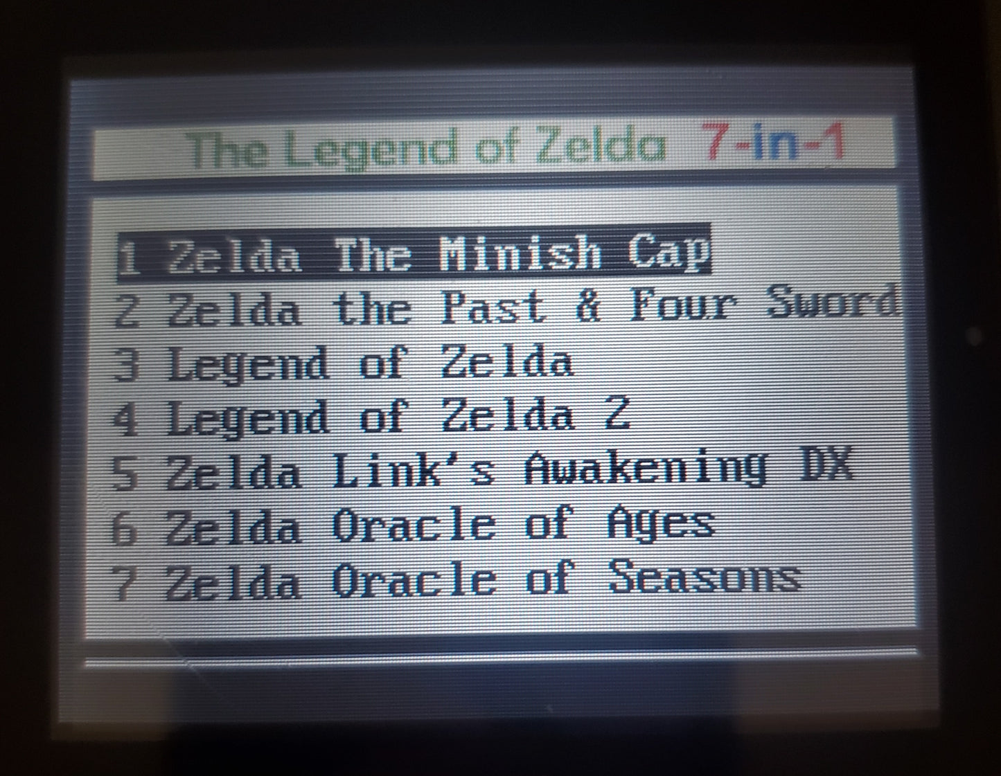 Legend of Zelda 7 in 1 Collection GBA Video Game Boy Advance Cartidge