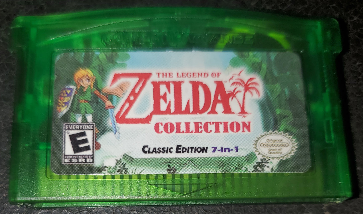 Legend of Zelda 7 in 1 Collection GBA Video Game Boy Advance Cartidge