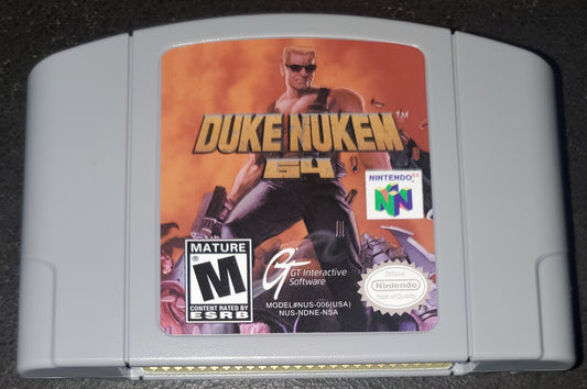 Duke Nukem 64 Video Game Cartridge N64 Nintendo 64