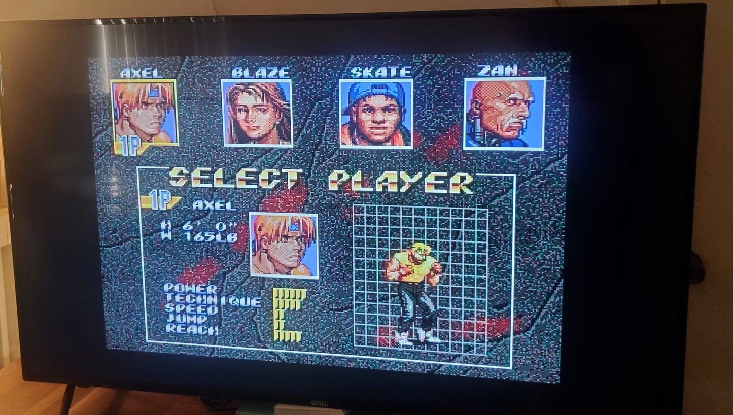 Streets of Rage 3 Sega Genesis Mega Drive Video Game Cartridge