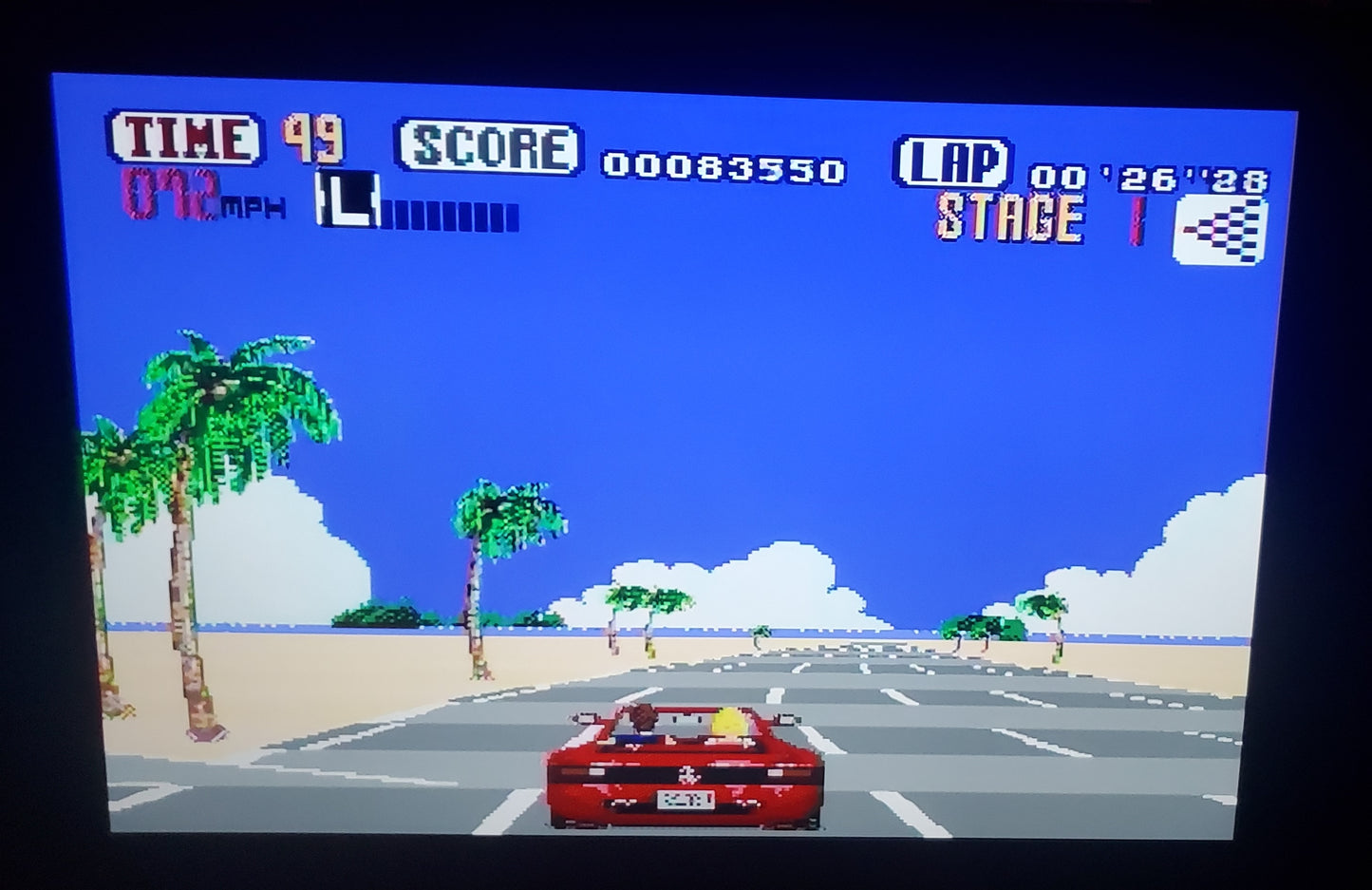 Outrun Sega Genesis Mega Drive Video Game Cartridge