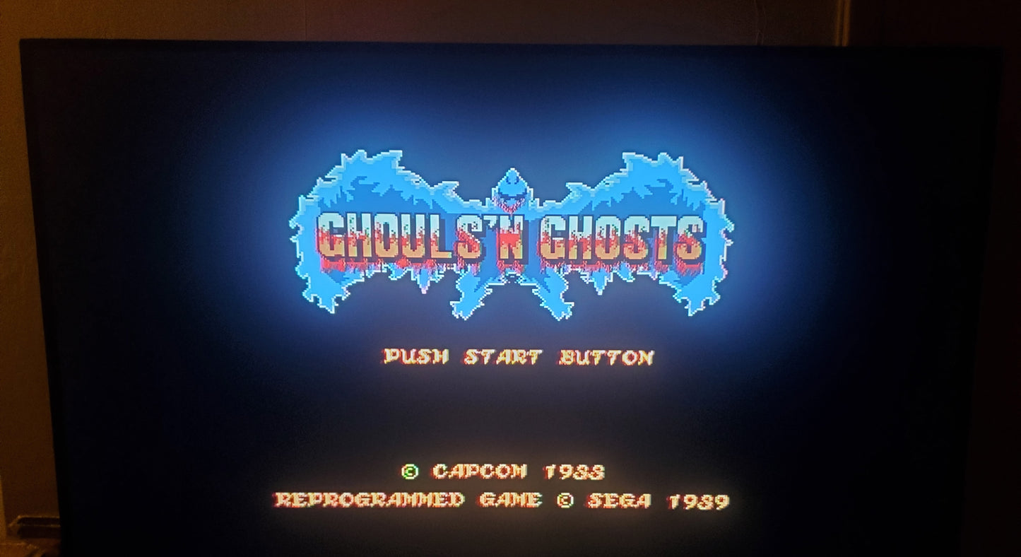 Ghouls 'N' Ghosts Sega Genesis Mega Drive Video Game Cartridge