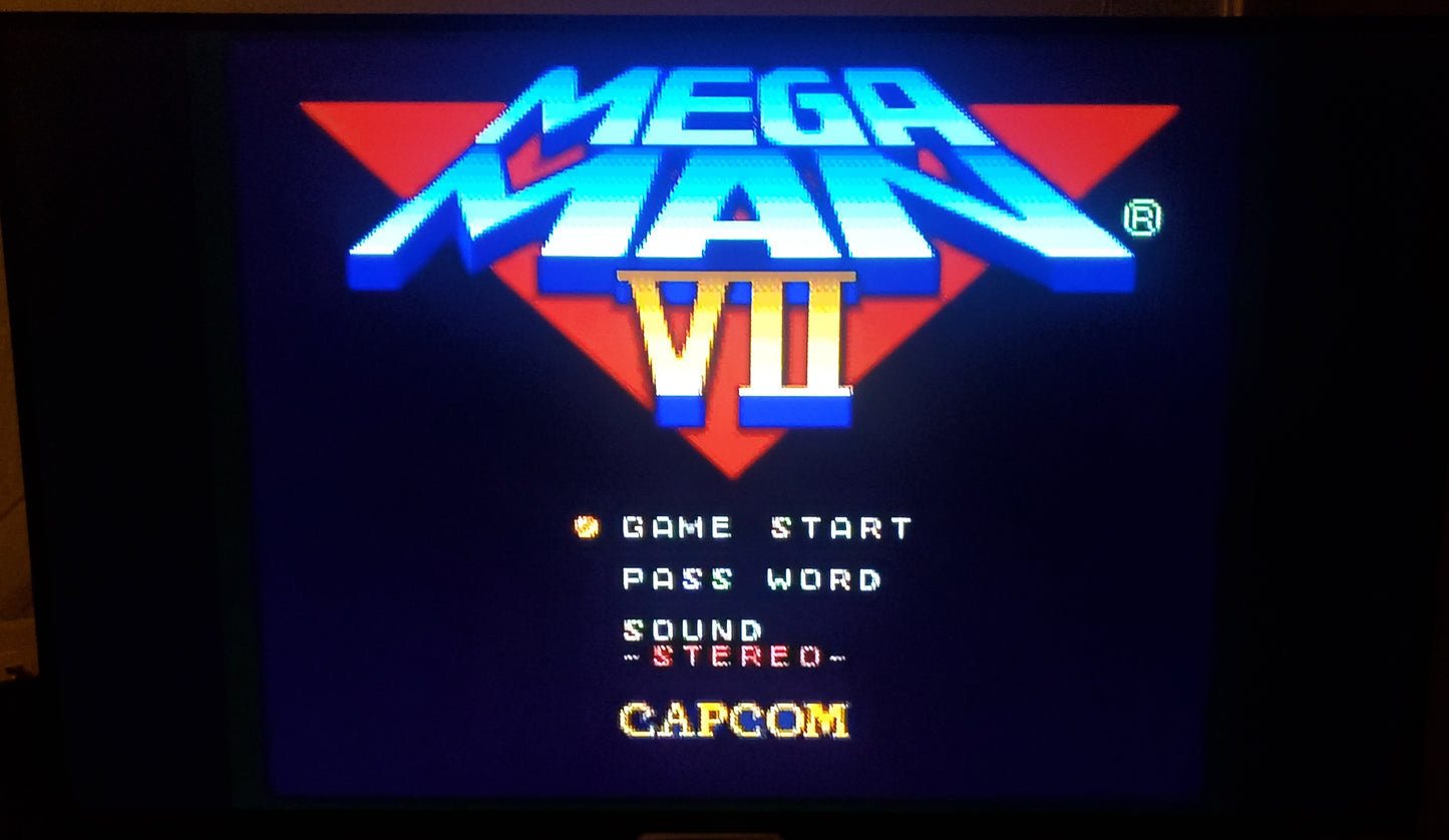 Mega Man 7 SNES Video Game Cartridge Super Nintendo