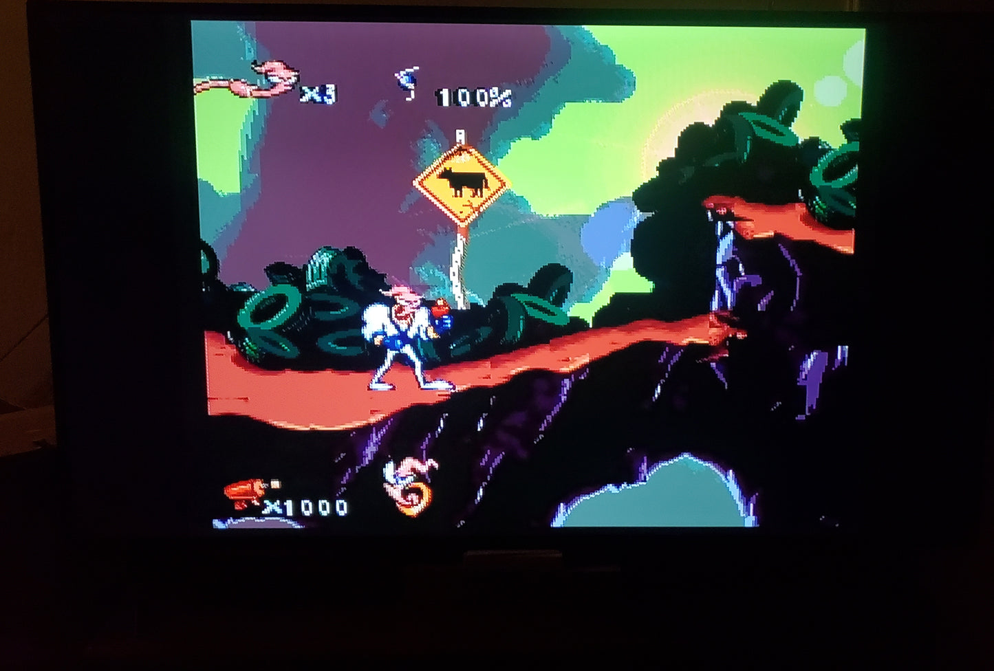 Eathworm Jim SNES Video Game Cartridge Super Nintendo