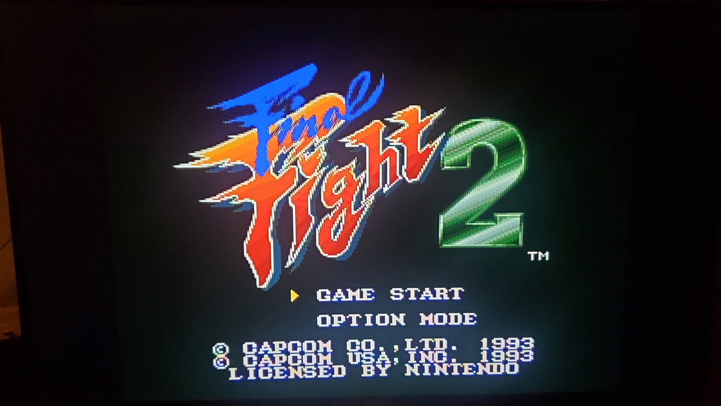 Final Fight 2 SNES Video Game Cartridge Super Nintendo
