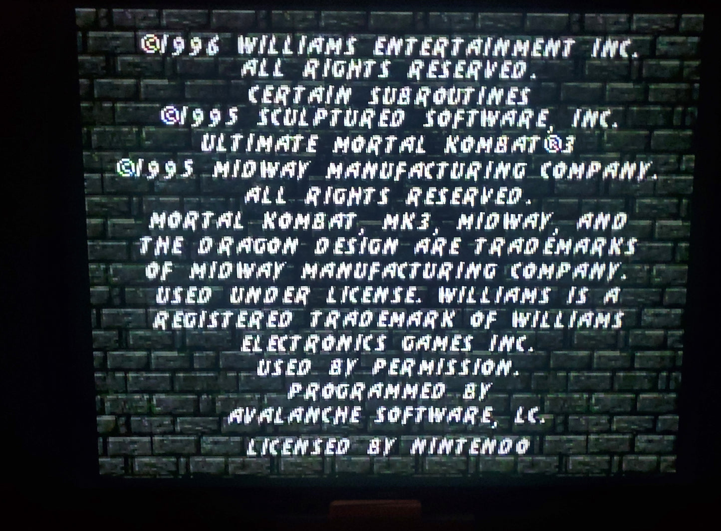 Ultimate Mortal Kombat 3 SNES Video Game Cartridge Super Nintendo