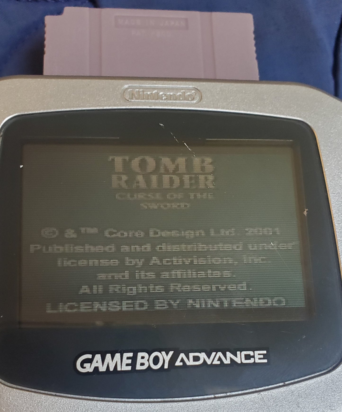 Tomb Raider Curse of the Sword GBC Video Game Catridge Gameboy Color