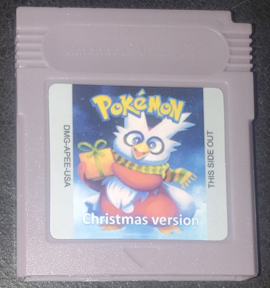 Pokemon Christmas GBC ROM Hack Video Game Custom Gameboy Color