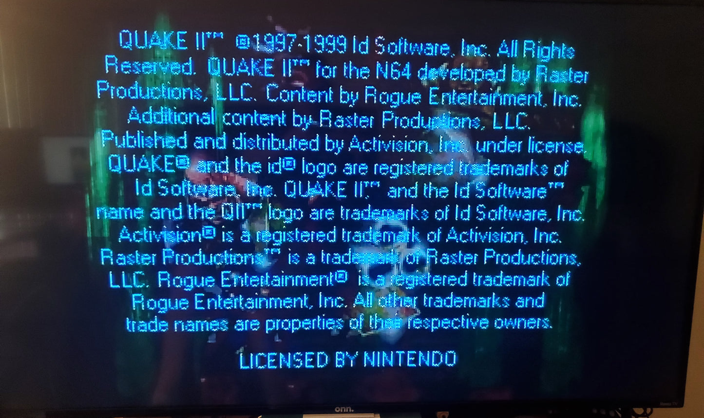 Quake 2 Nintendo 64 N64 Video Game Cartridge