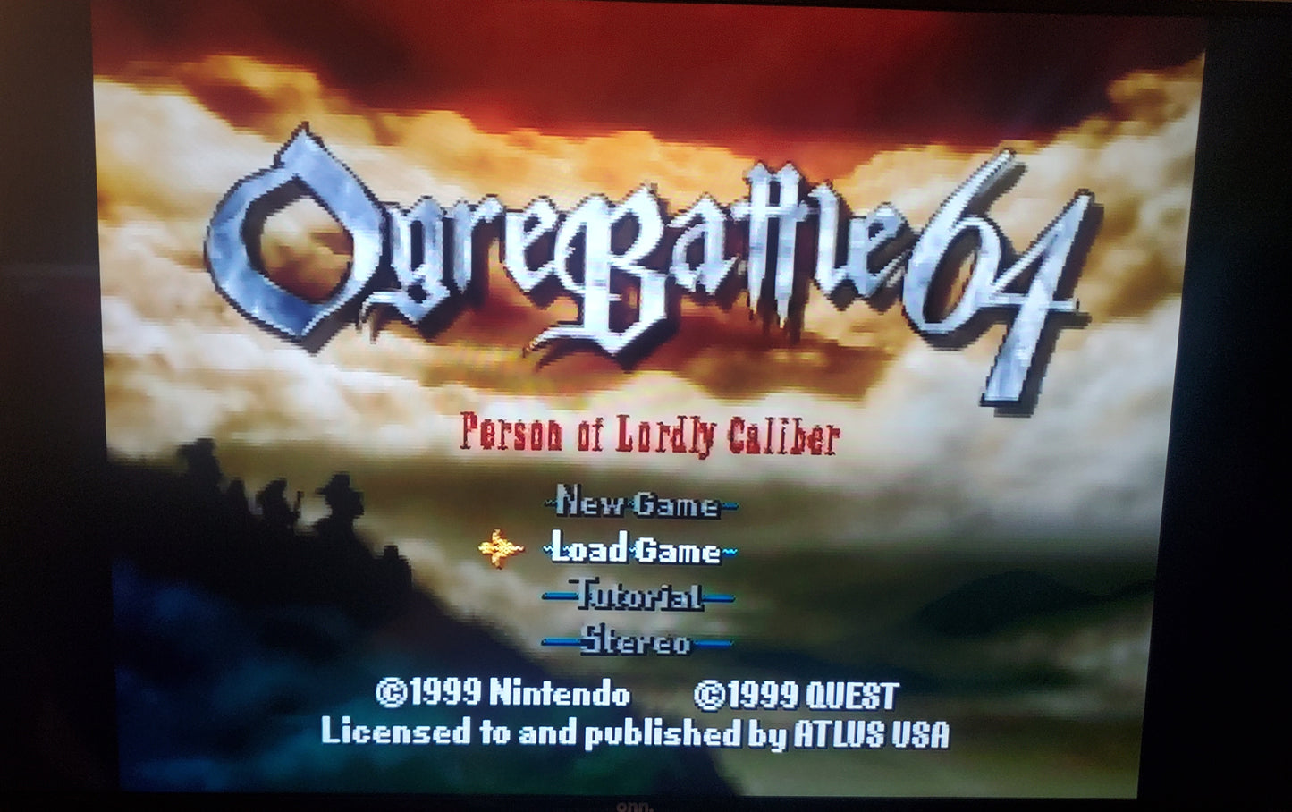 Ogre Battle 64 N64 Nintendo 64 Video Game Cartridge 2000