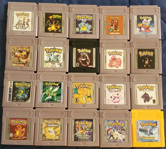 GBC Pokemon ROM Hack Video Game Cartridge GameBoy Color