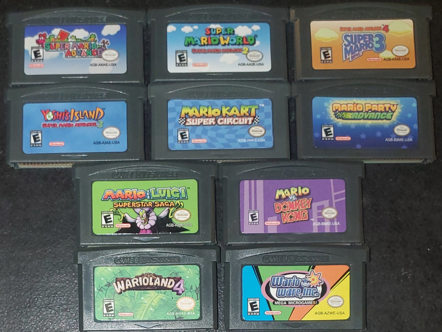 GBA Video Games Collection Bundle Lot Nintendo Gameboy Advance