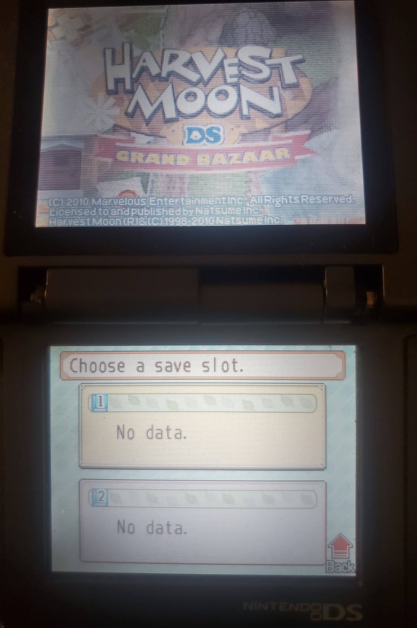 Harvest Moon DS Grand Bazaar Video Game Nintendo DS 2010