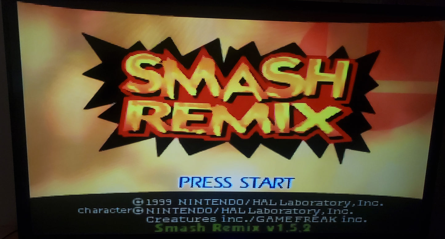 Super Smash Bros Remix N64 Nintendo 64 Video Game Cartridge