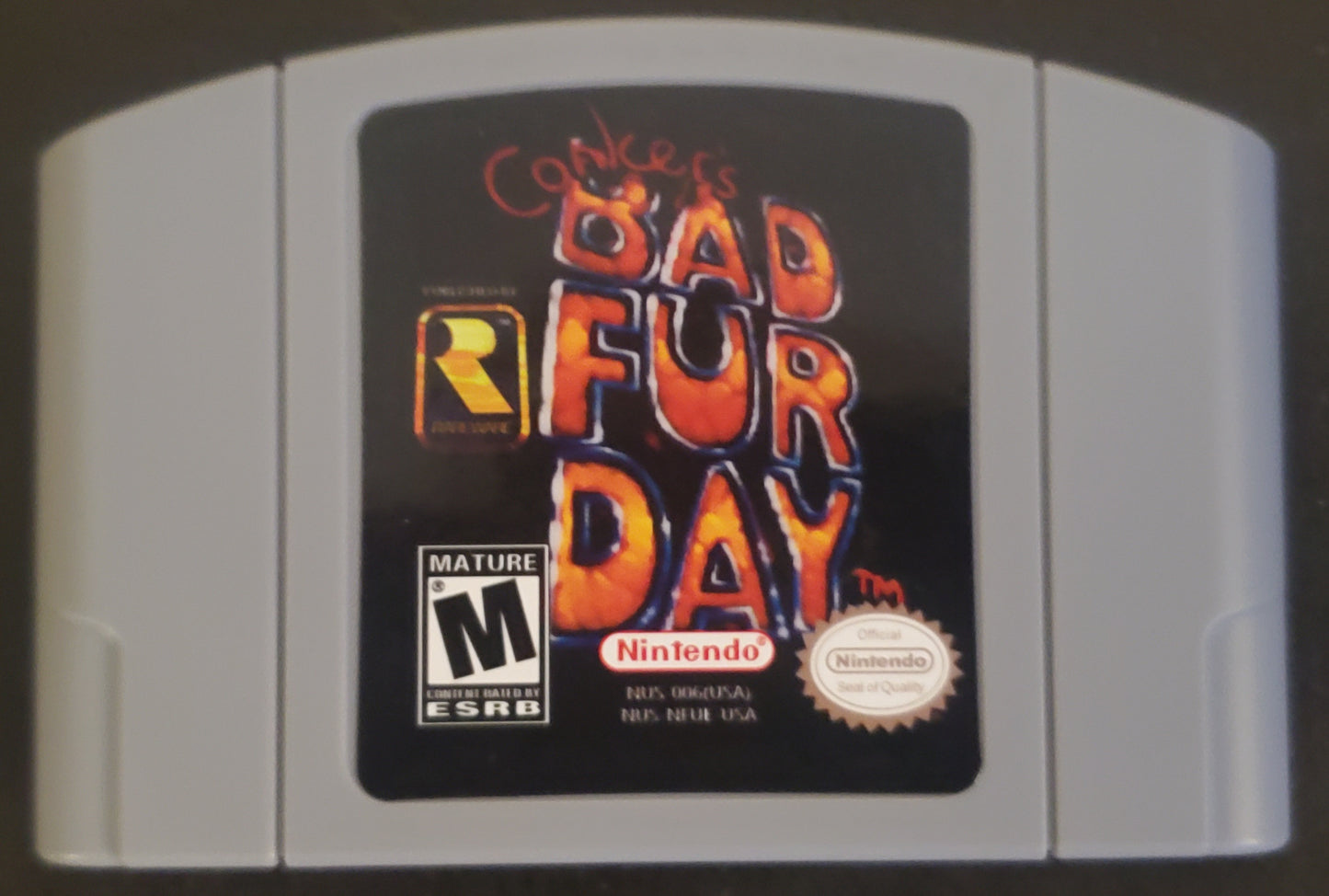 Conker's Bad Fur Day N64 Nintendo 64 Video Game Cartridge 2001
