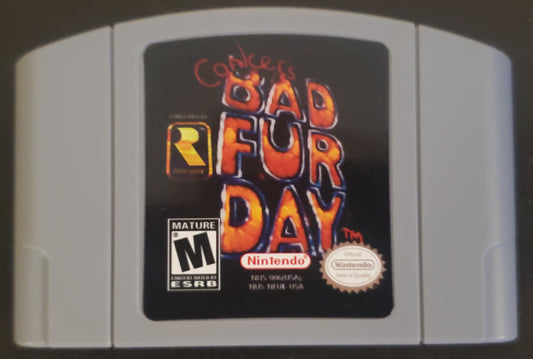 Conker's Bad Fur Day N64 Nintendo 64 Video Game Cartridge 2001