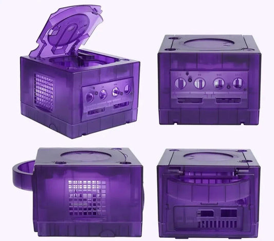 Gamecube Full Replacement Console Shell Housing Translucent Purple