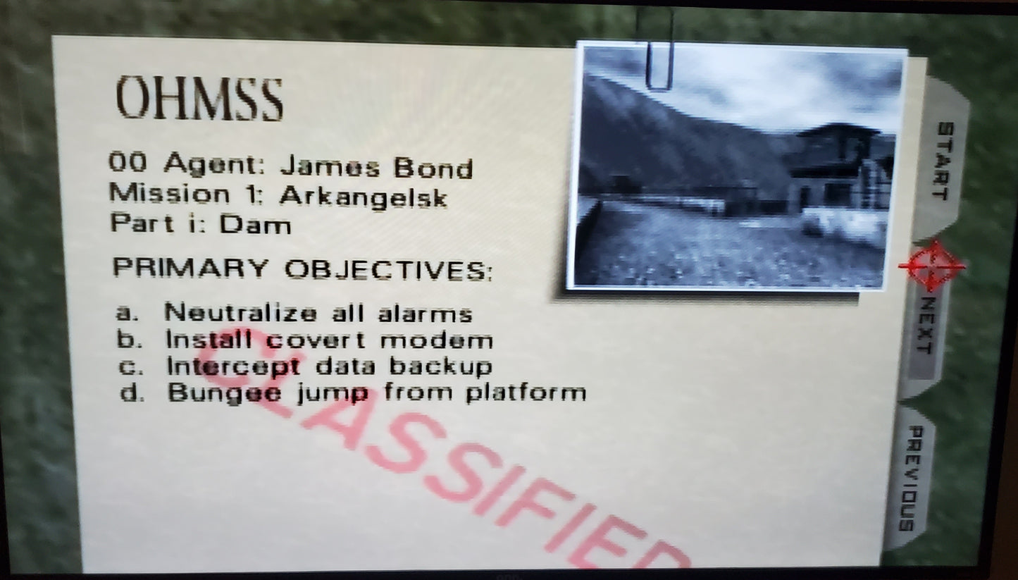 Goldeneye 007 N64 Nintendo 64 Video Game Cartridge