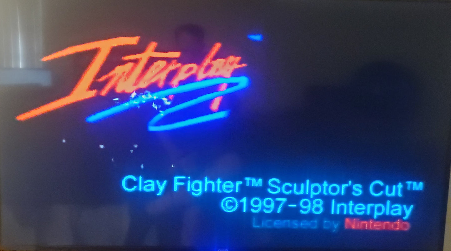 Clay Fighter Sculptor's Cut N64 Nintendo 64 Video Game Cartridge 1998