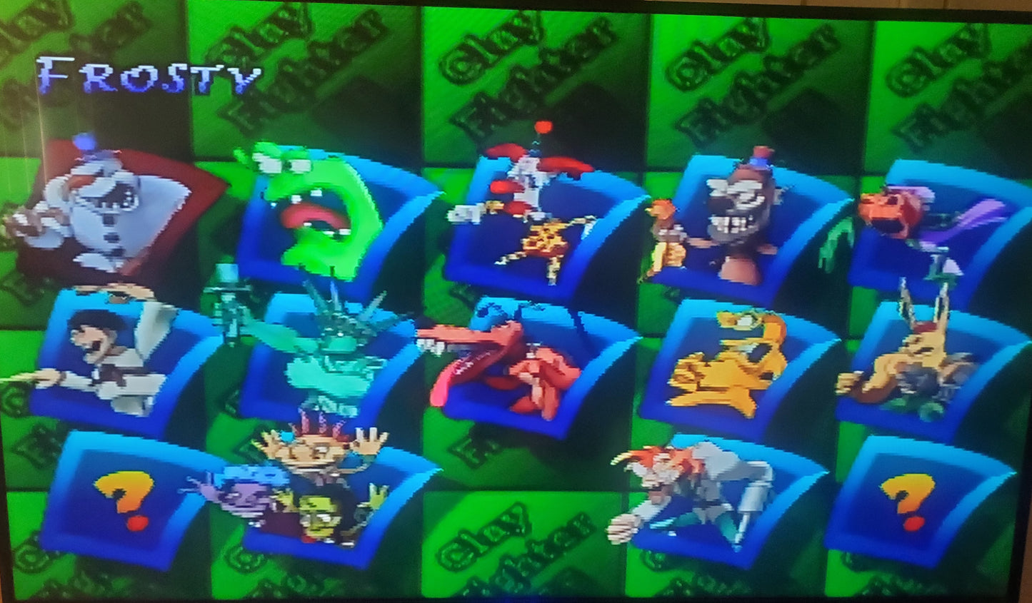 Clay Fighter Sculptor's Cut N64 Nintendo 64 Video Game Cartridge 1998