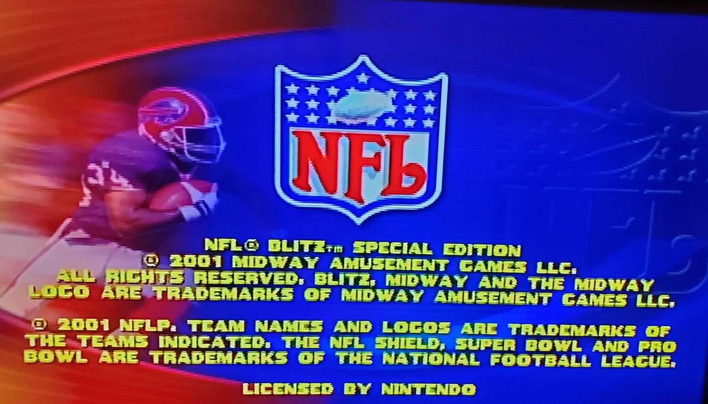 NFL Blitz N64 Nintendo 64 Video Game Cartridge 1998