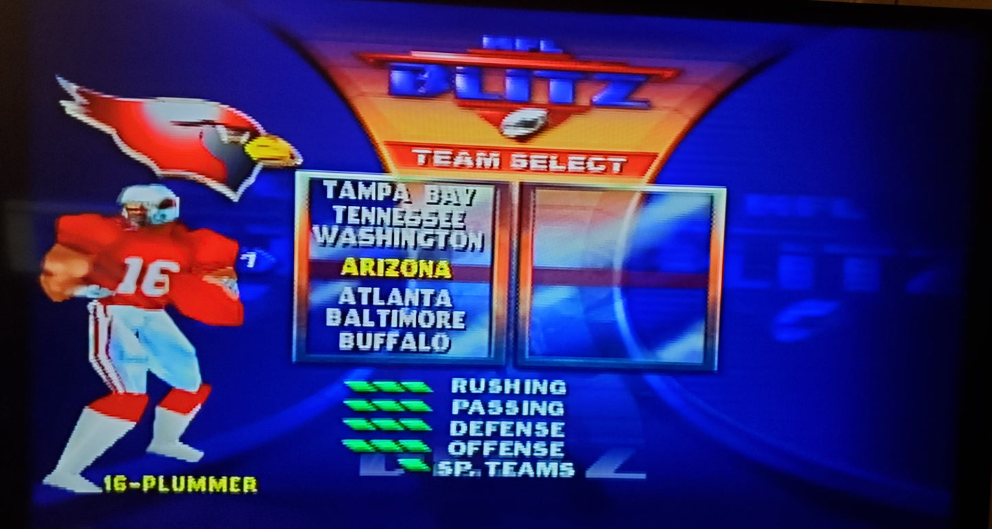 NFL Blitz N64 Nintendo 64 Video Game Cartridge 1998