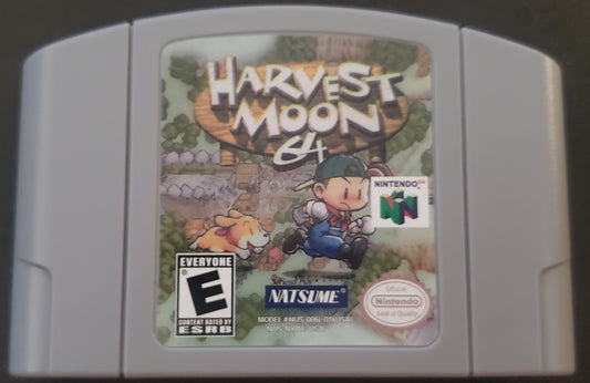 Harvest Moon 64 N64 Nintendo 64 Video Game Cartridge 1999