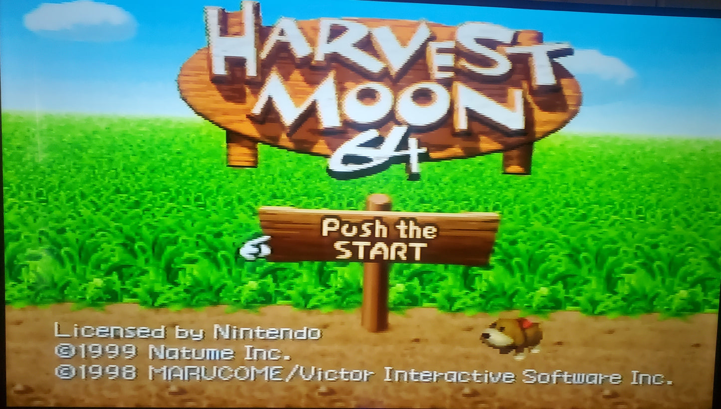 Harvest Moon 64 N64 Nintendo 64 Video Game Cartridge 1999