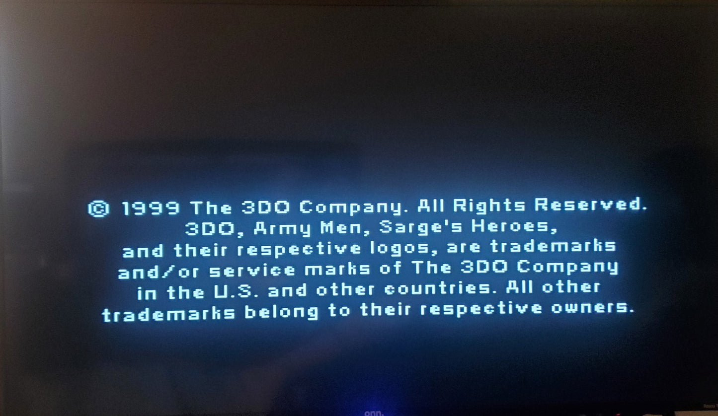 Army Men Sarge's Heroes N64 Nintendo 64 Video Game Cartridge 1999