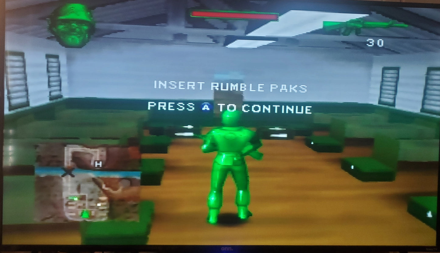 Army Men Sarge's Heroes N64 Nintendo 64 Video Game Cartridge 1999