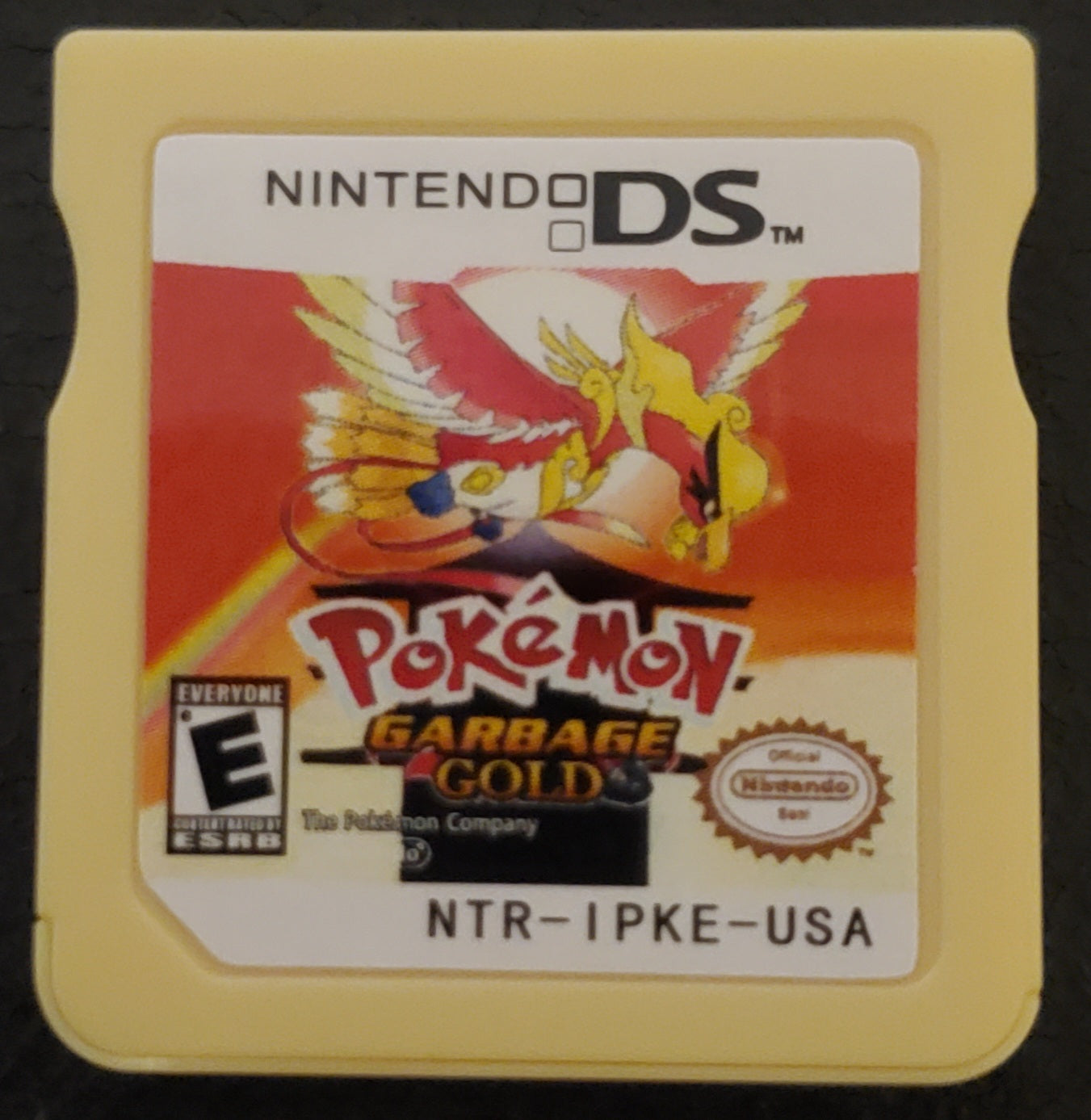 Pokemon GarbageGold Nintendo DS Custom ROM Hack Video Game Cartridge