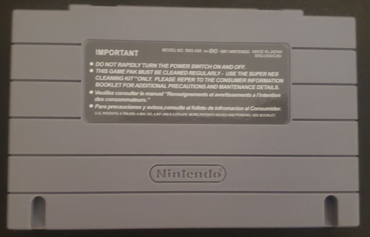 Final Fantasy 3 SNES Video Game Cartridge Super Nintendo 1994