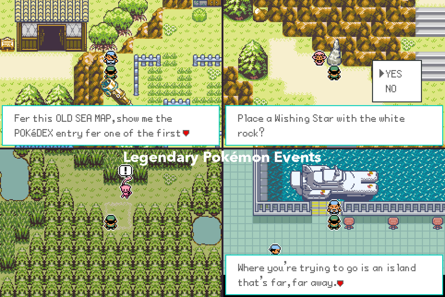 Pokemon Emerald Seaglass GBA Pokemon ROM Hack Video Game Boy Advance