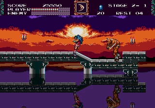 Castlevania The New Generation Sega Genesis Mega Drive Video Game