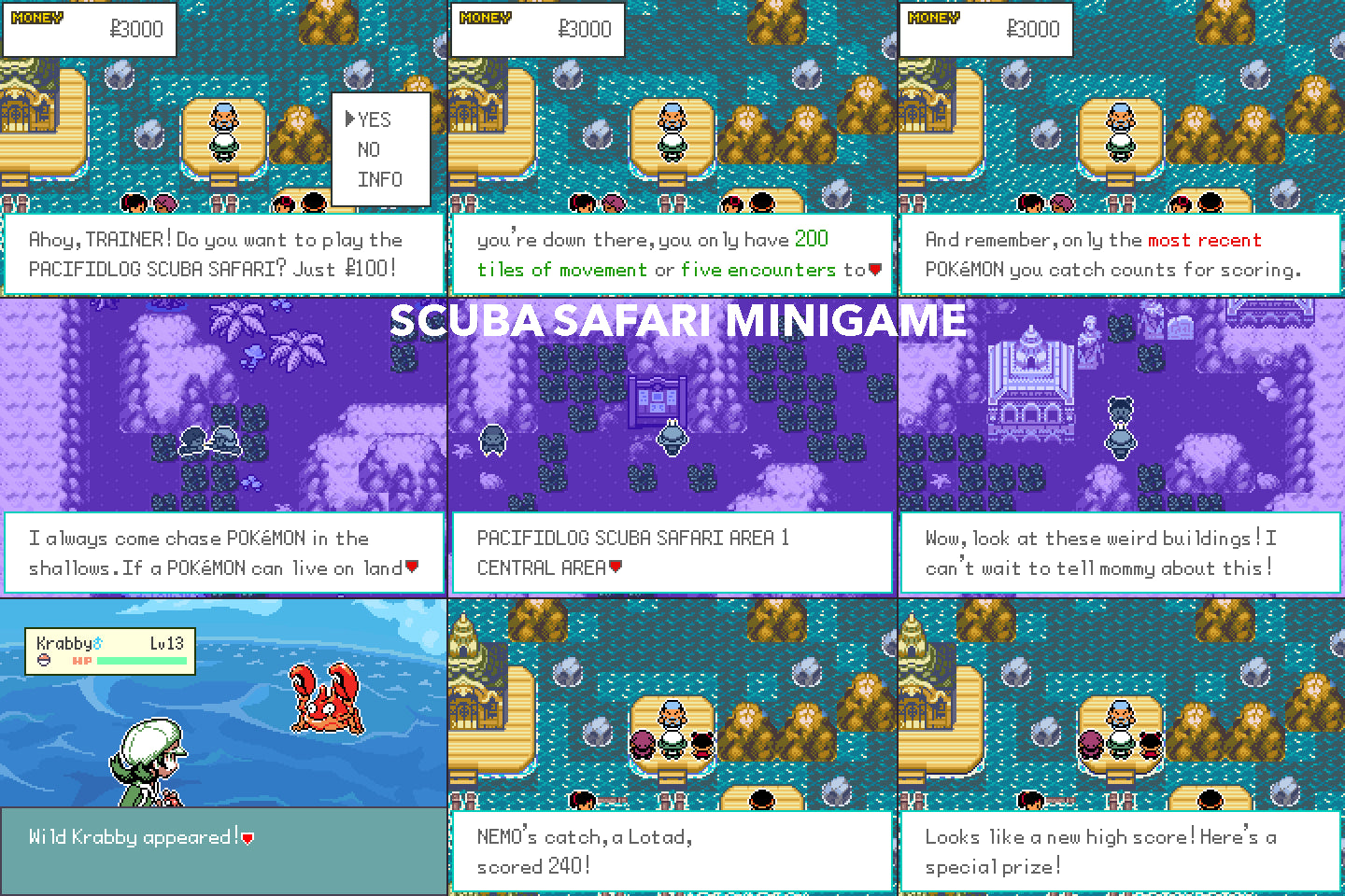 Pokemon Emerald Seaglass GBA Pokemon ROM Hack Video Game Boy Advance