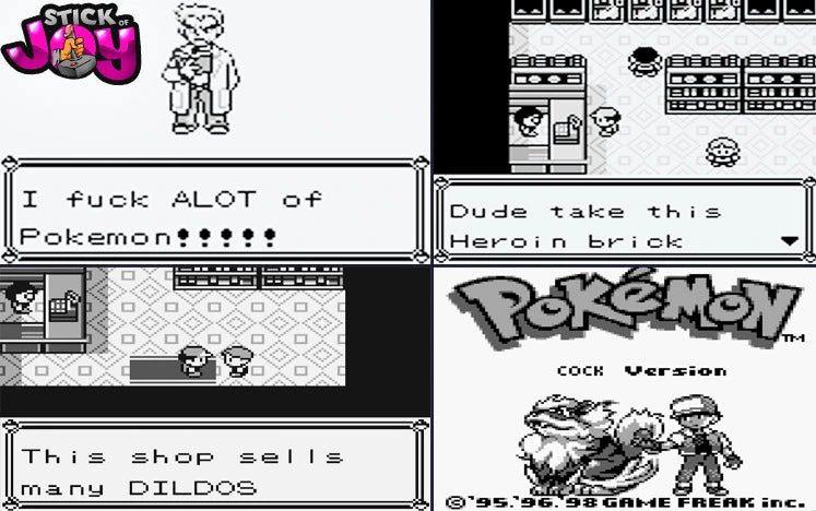 Pokemon Cock GBC ROM Hack Video Game Custom Gameboy Color