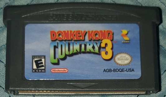 Donkey Kong Country 3 GBA Video Game Cartridge Nintendo Game Boy Advance 2005