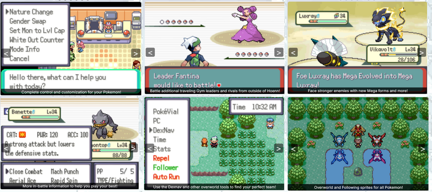 Pokemon Emerald Imperium GBA ROM Hack Video Game Boy Advance