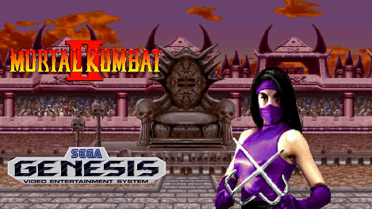 Mortal Kombat 2 Sega Genesis Mega Drive Video Game Cartridge