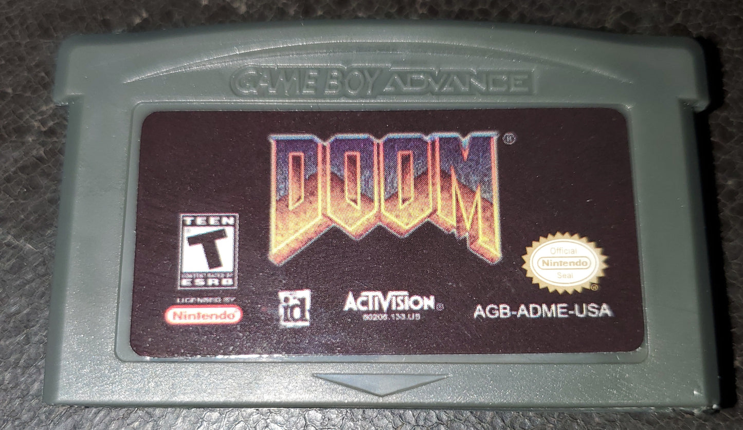Doom 1 GBA Video Game Boy Advance