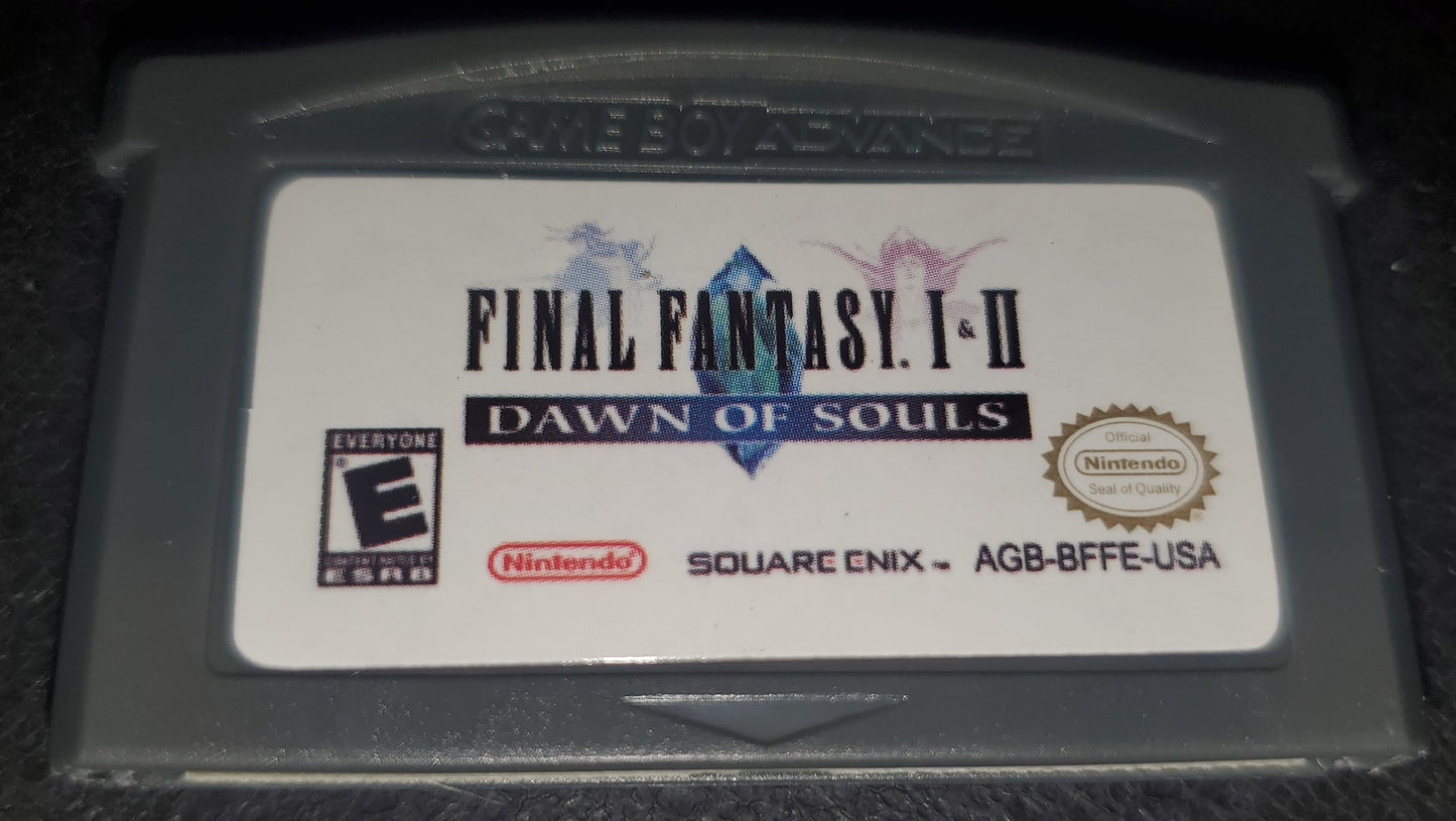 Final Fantasy 1 & 2 Dawn of Souls GBA Video Game Boy Advance Nintendo