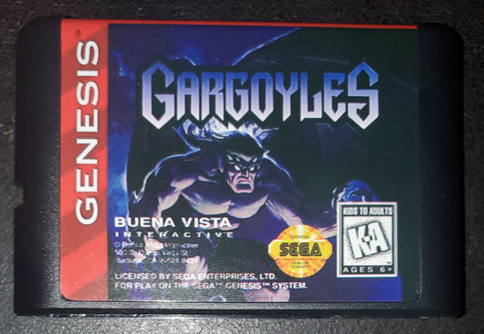 Gargoyles Sega Genesis Mega Drive Video Game Cartridge