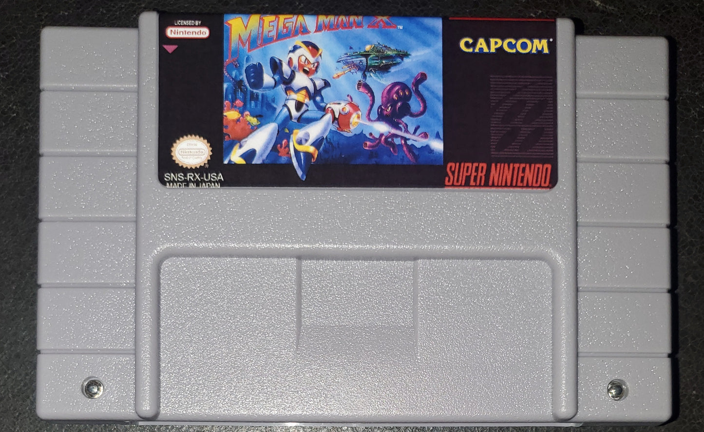 Mega Man X SNES Video Game Cartridge Super Nintendo