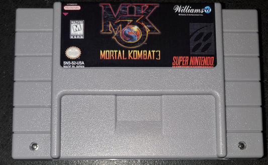 Mortal Kombat 3 SNES Video Game Cartridge Super Nintendo