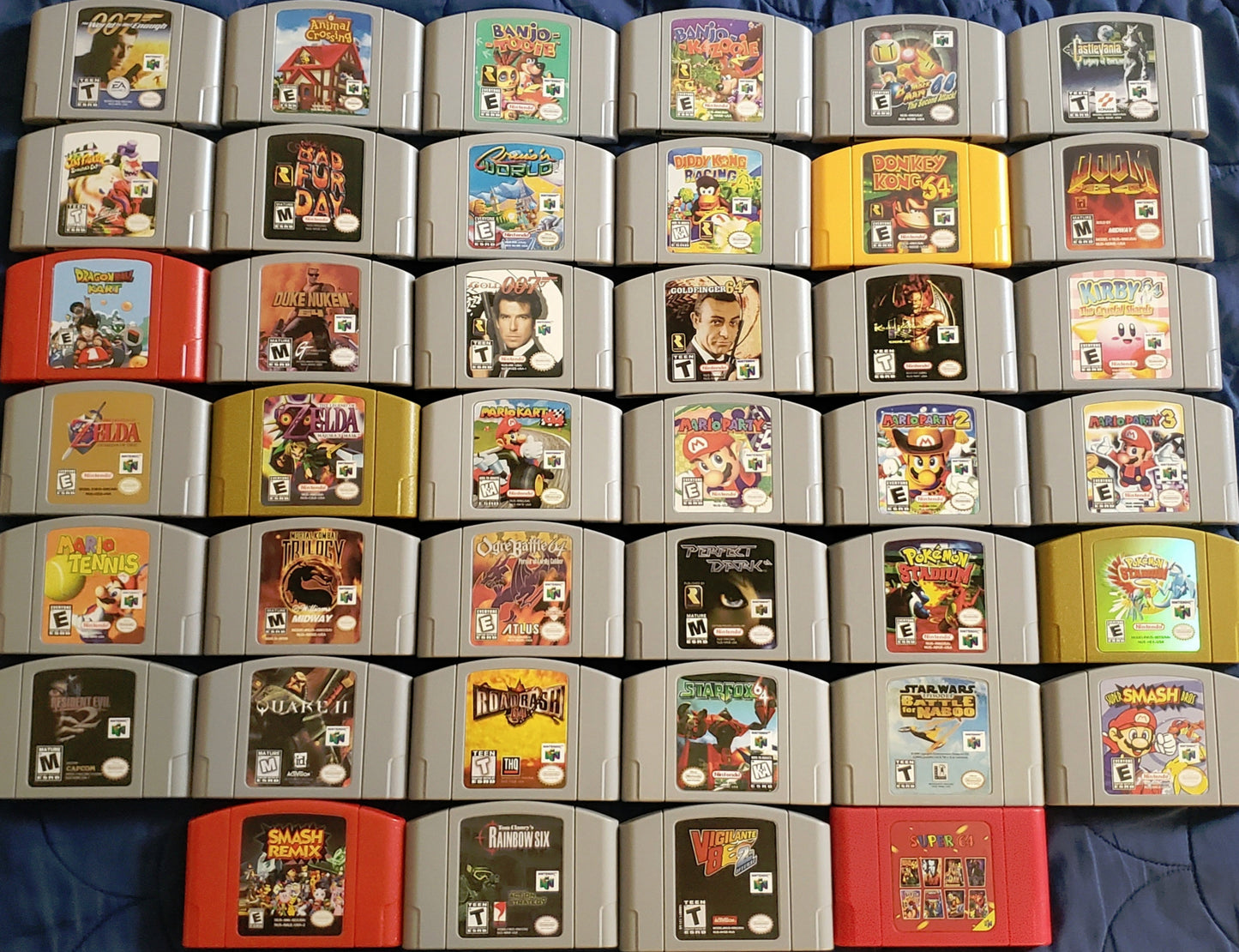 N64 Nintendo 64 Video Game Cartridge Collection