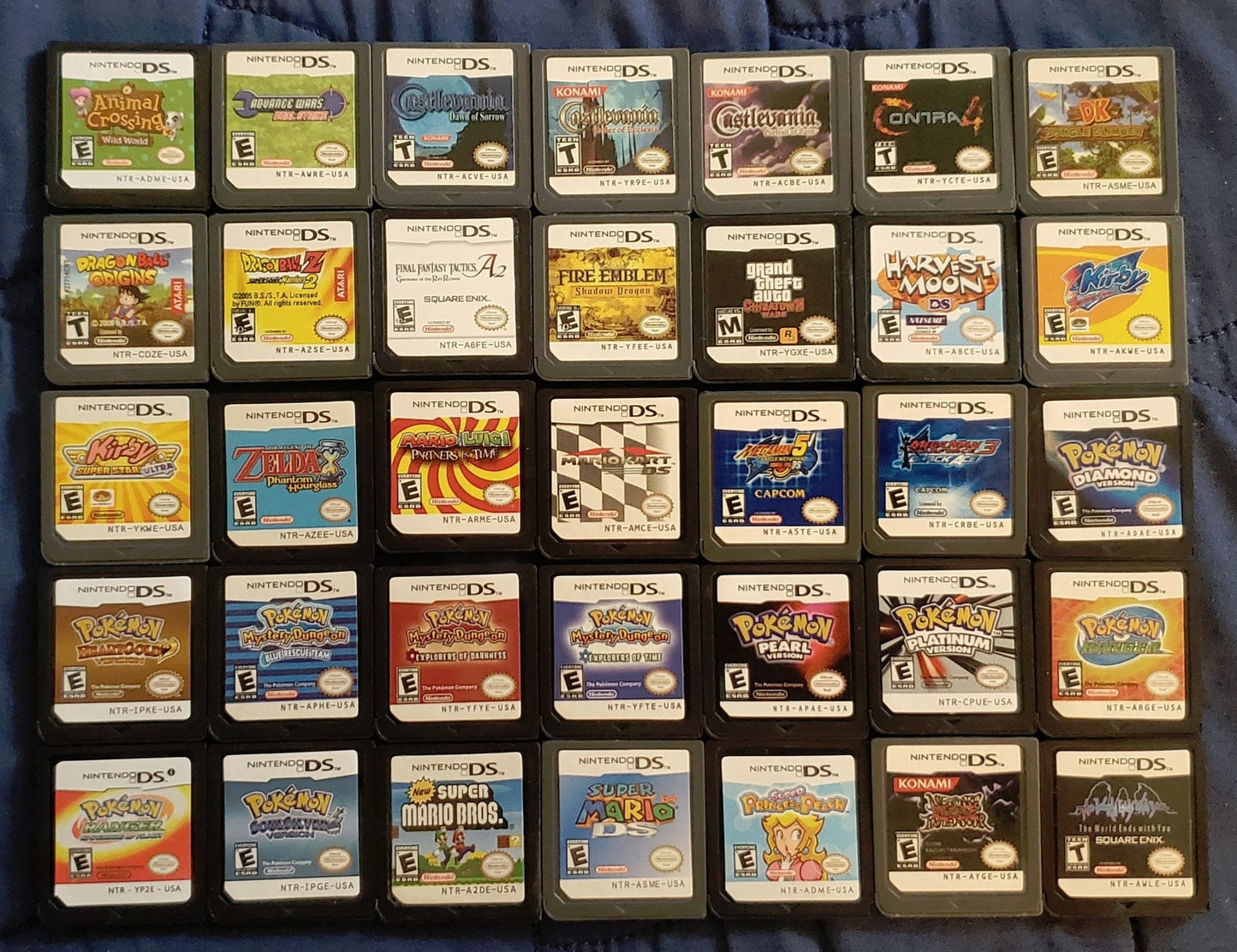 Nintendo DS Video Game Cartridge Collection