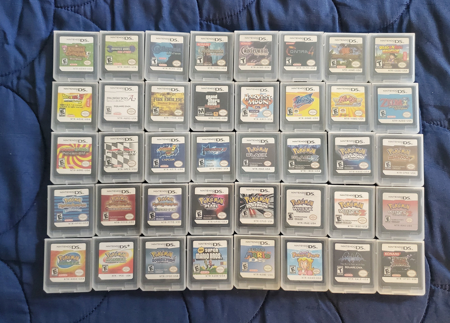 Nintendo DS Video Game Cartridge Collection
